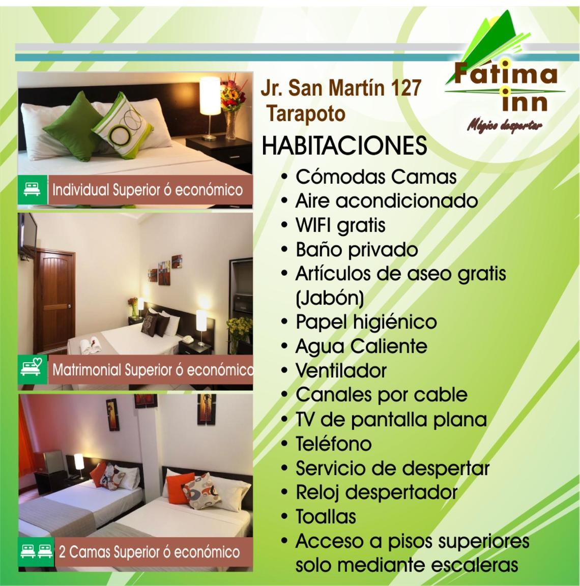 Hotel Fatima Inn Тарапото Экстерьер фото